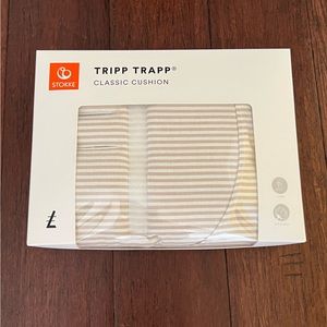 NWT NIB Stokke Tripp Trapp Cushion in beige stripe